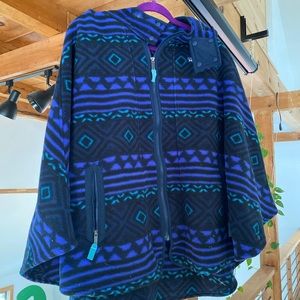 Patagonia fleece poncho